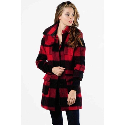 buffalo check coat
