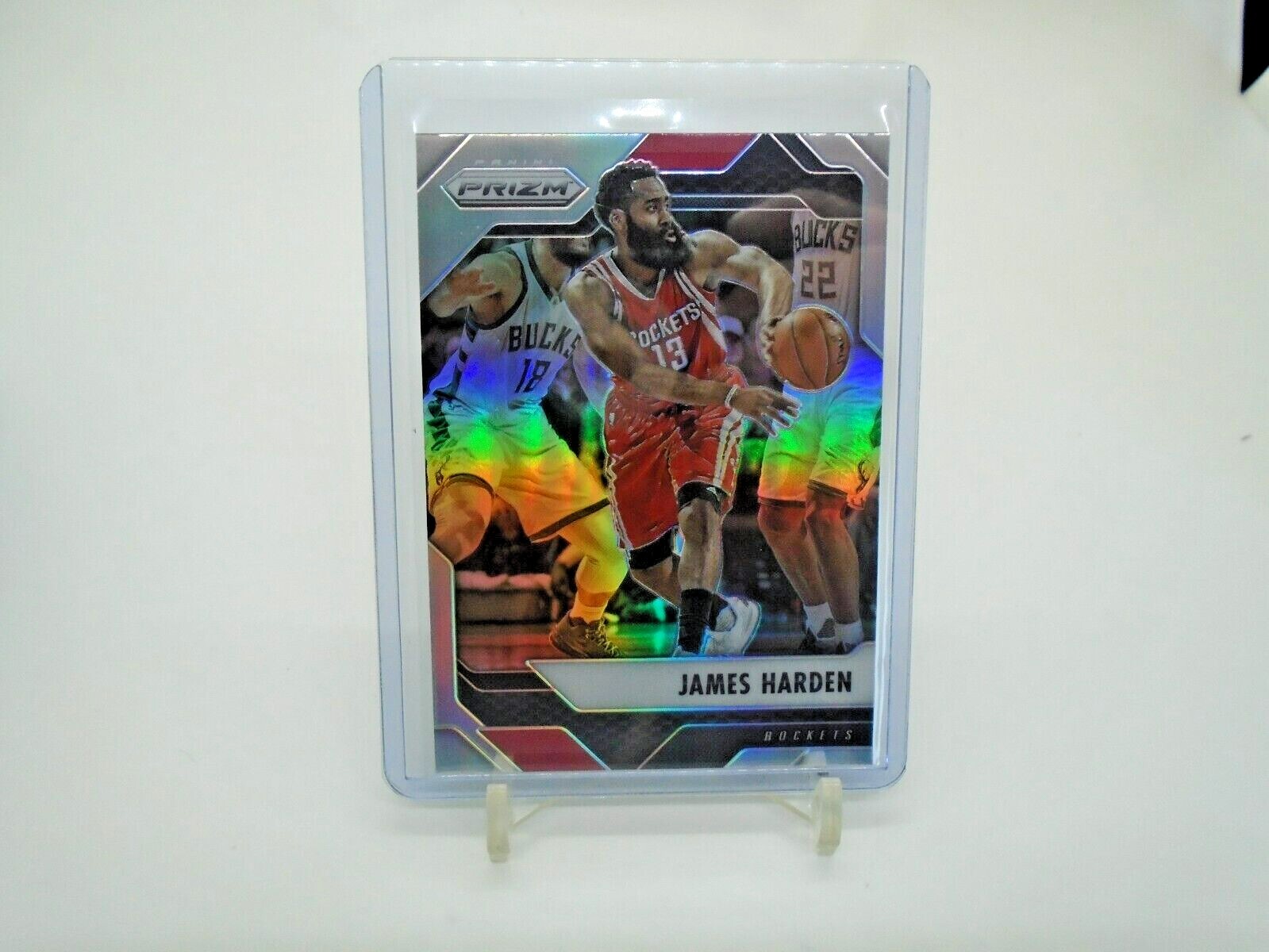2016-17 PANINI PRIZM #221 JAMES HARDEN SILVER PRIZM