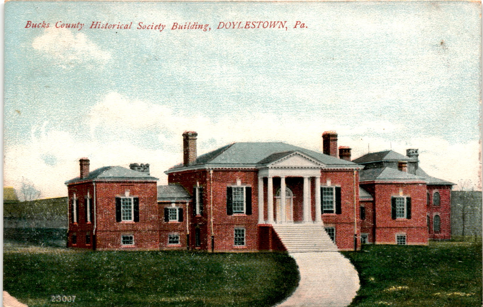 Bucks County Historical Society Building, DOYLESTOWN, Pa, Souvenir Postcard