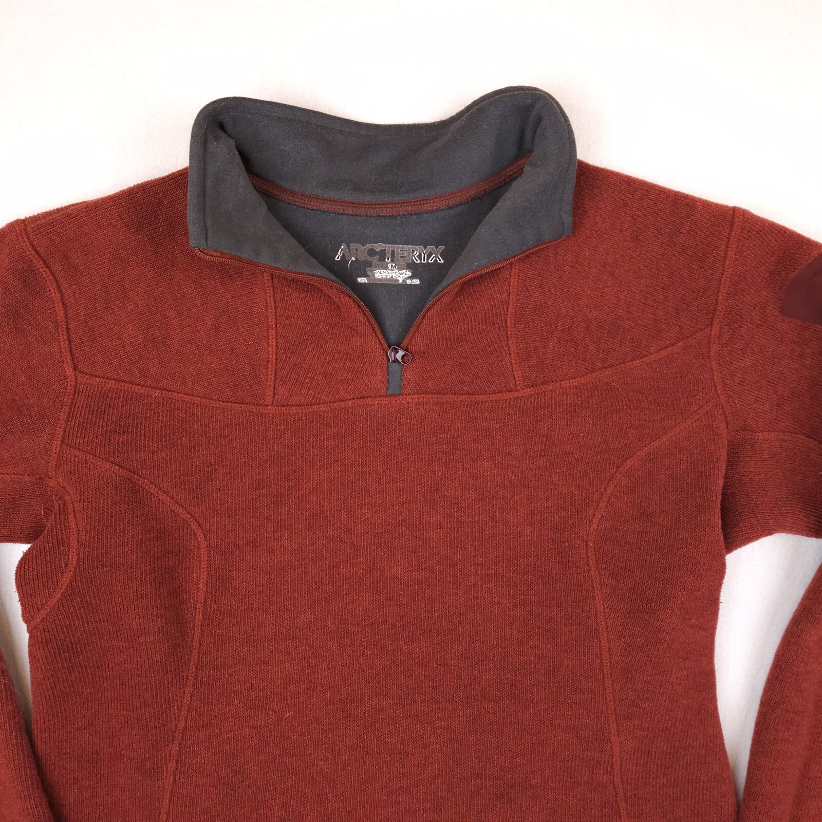ARC'TERYX Arcteryx Giacca Donna Pullover Pile Medio Polartec Rosso 1 4 Zip Poliestere