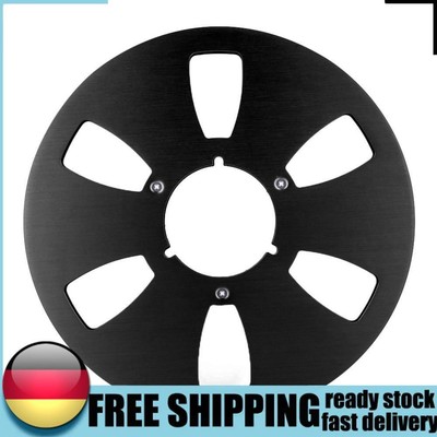 10,5-Zoll-Leerbandspule 6-Loch für Studer ReVox/TEAC/BASF (Schwarz)