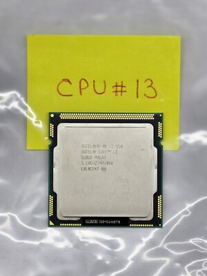 Intel Core i3-550 3.20GHZ/4M/09A Dual-Core CPU SLBUD LGA1156 Socket H #13
