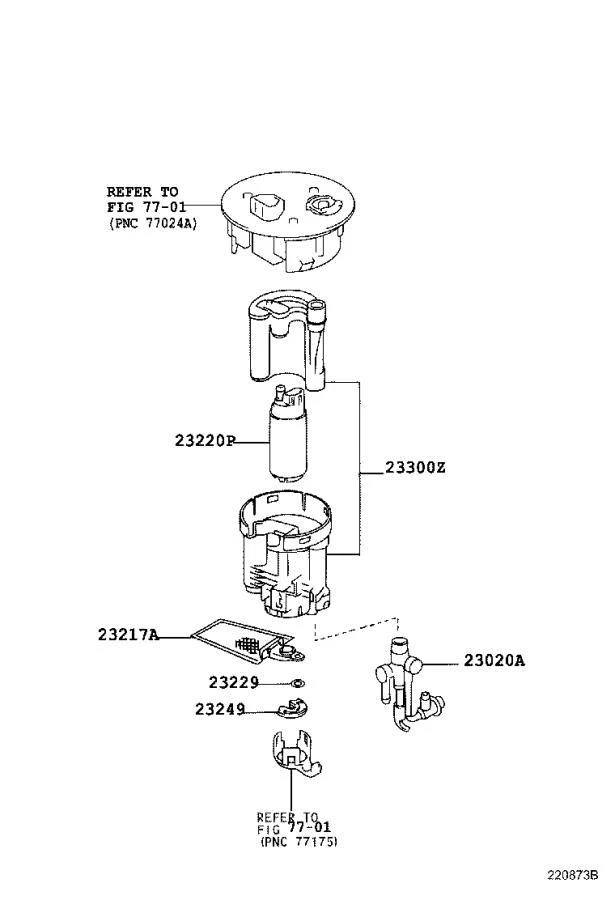 For Lexus RX300 Base 3.0L V6 1999-2000 Fuel Pump Assembly W/ Fuel Filter SP9040M Foto 3 de 4