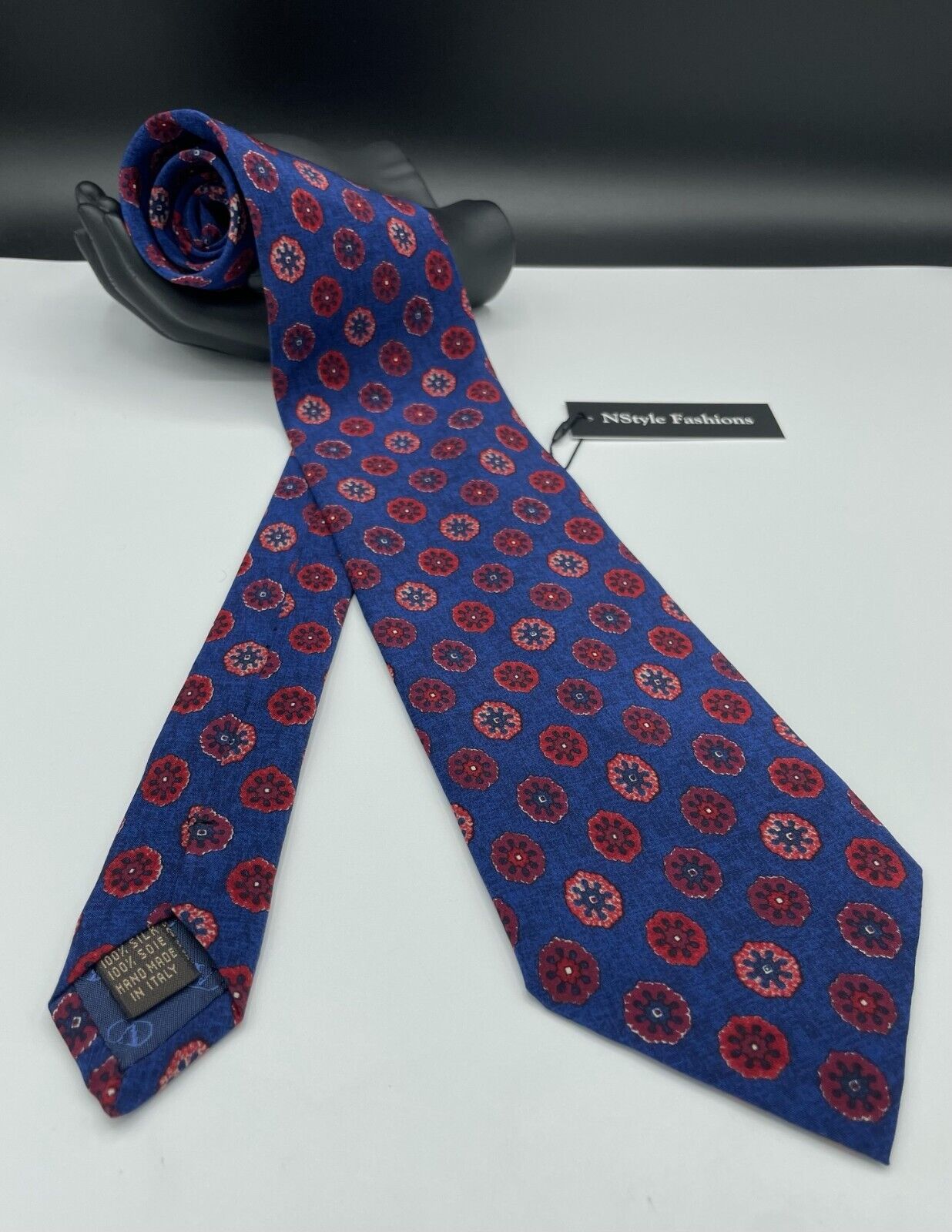 Valentino Cravatte Men's 100% Silk Tie ~ Blue ~ F… - image 1