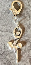 Dancer Clip on Charm with Lobster Clasp