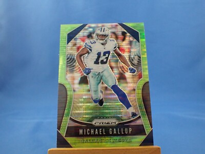 Michael Gallup Prizm 2019 #34 Green Pulsar Prizm