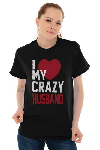 Funny Valentine's Day Gift Wife From Husband Womens Graphic Crewneck T Shirt Tee - Picture 5 of 9