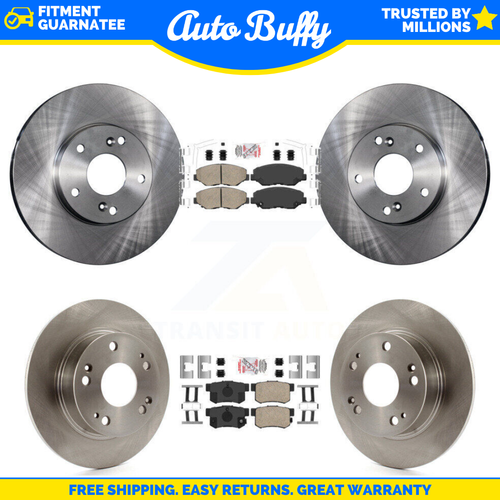 Front Brake Pad Set For 2003-2007 Honda Accord - Ceramic 2-Wheel Set FWD