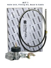 Ultraflex 10ft Heavy Duty Cable M66 Steering Helm & Fitting Kit Outboard Boat