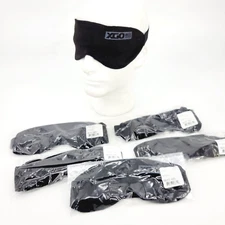 Lot of 5 XGO Black Blindfolds 100% Polyester One Size Made in USA Sleep Mask