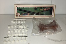 Bachmann HO Scale 36 Signs and Telephone Poles in Open Box