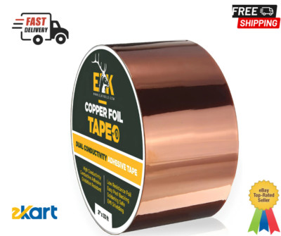 Copper Foil Tape with Conductive Adhesive for Guitar & EMI Shielding (2'' x 33')