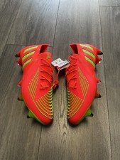 Adidas Predator Edge.1 SG Soccer Cleats Mens Size 8 Women's 9 Solar Red GW1010