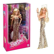 Barbie the Movie Margot Robbie as Barbie Golden Star Disco Jumpsuit Stylish Doll