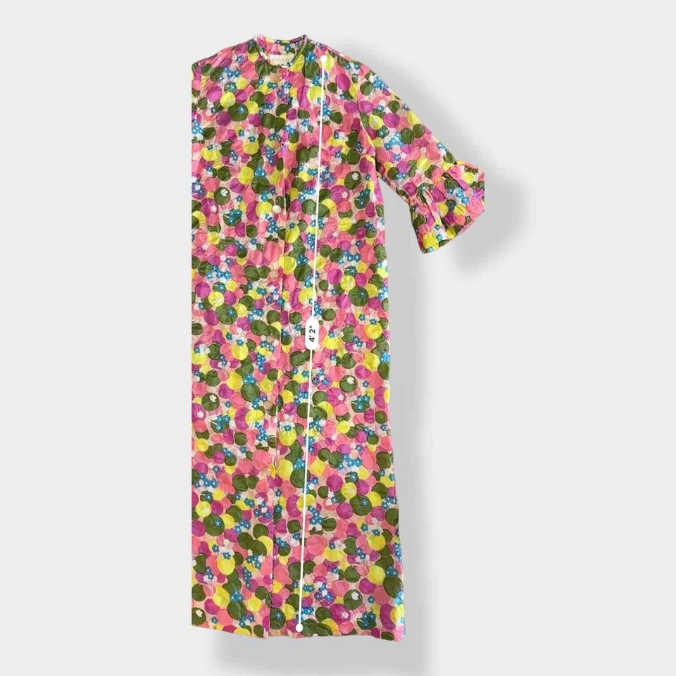 Vestido Renacimiento Vintage Años 60 Union Hecho en EE. UU. Talla M Foto 2 de 4