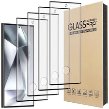 4Pack For Galaxy S24+ S24 Plus S24 5G S24 Ultra Tempered Glass Screen Protector