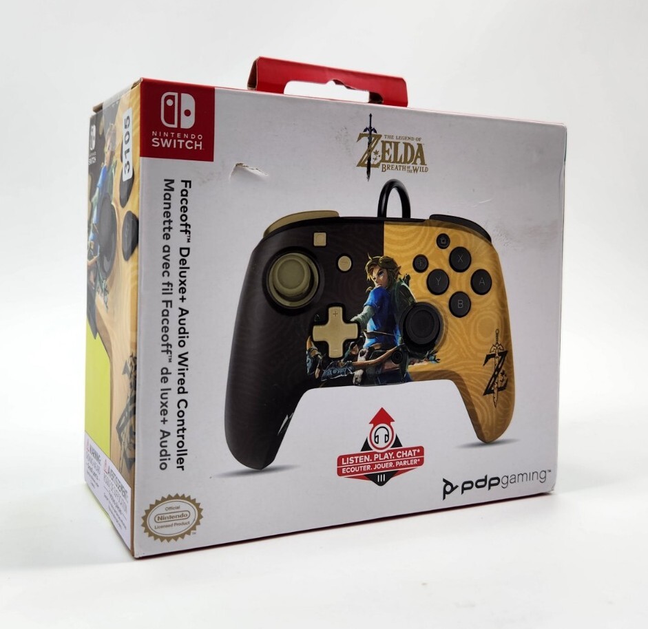 Zelda Breath Of The Wild PDP Faceoff Deluxe+ Audio Wired