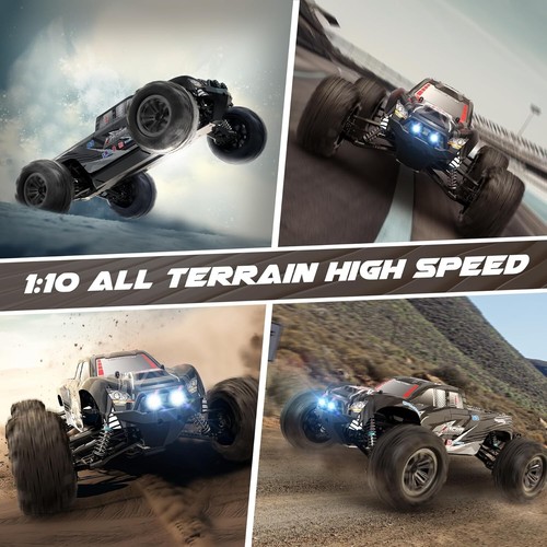 Hosim RC Cars, 1:10 Scale 48+ KMH Remote Control Car for Adults Boys, 4X4 Off... - Picture 5 of 6