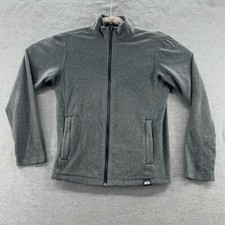 rei co-op boys size L 14-16 full zip polyester gray polyester pullover