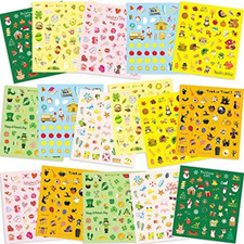 16 Sheets Holiday Stickers 800 Seasons Assortment Stickers for Kids Children Cra