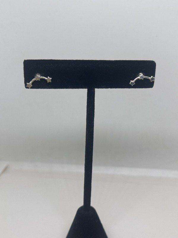 Sterling Silver 925 Shooting Star Earrings