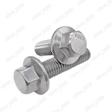 M5 M6 M8 M10 M12 304 Stainless Steel Hexagon Flange Bolts Hex Flange Head Screws