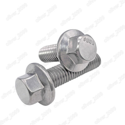 #ad M5 M6 M8 M10 M12 304 Stainless Steel Hexagon Flange Bolts Hex Flange Head Screws $86.98