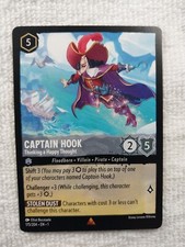 Lorcana Captain Hook Thinking a Happy Thought 175/204 Non-Foil The First Chapter