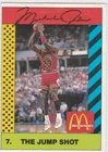 MICHAEL JORDAN McDonald's RARE VINTAGE $$ BASKETBALL CARD Chicago Bulls NO RES!