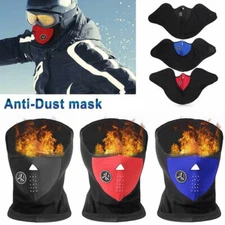 Winter Windproof Fleece Ear Mask Half Face Scarf Neoprene Hat Outdoor Ski Mask