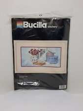 Bucilla Stitchery Crosstitch Kit 40282 ONCE UPON A TIME Flowers Turley 1990
