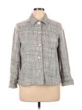 Koret Women Gray Jacket 14 Petites