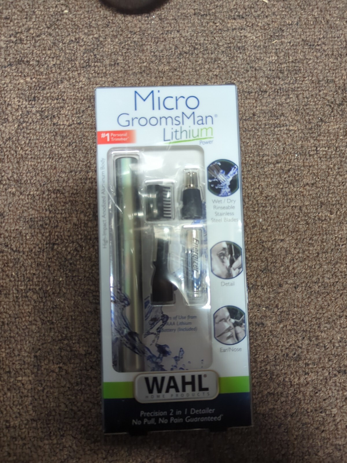 Wahl 5640-1001N Lithium 2 in 1 Trimmer Kit  - Silver