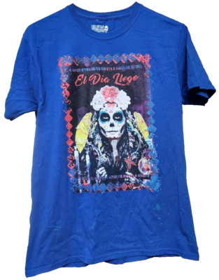 Dia De Los Muertos T-Shirt Size XL Skull Horror Halloween El Dia Llego