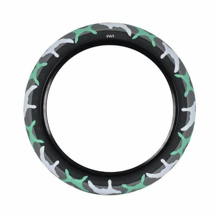 Cult x Vans 12 inch BMX Tyre Teal Camo