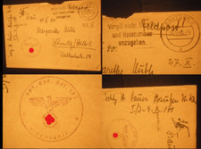 Orig.Ganzsache Inf.Ers.Btl.171 Bautzen Wörmlitz 2WK 3Reich WWII Stempel Feldpost