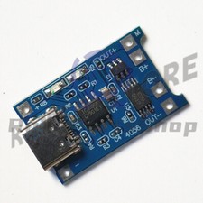 1 pieza combo interfaz USB TIPO C TP4056 1A módulo de placa de carga de batería de litio