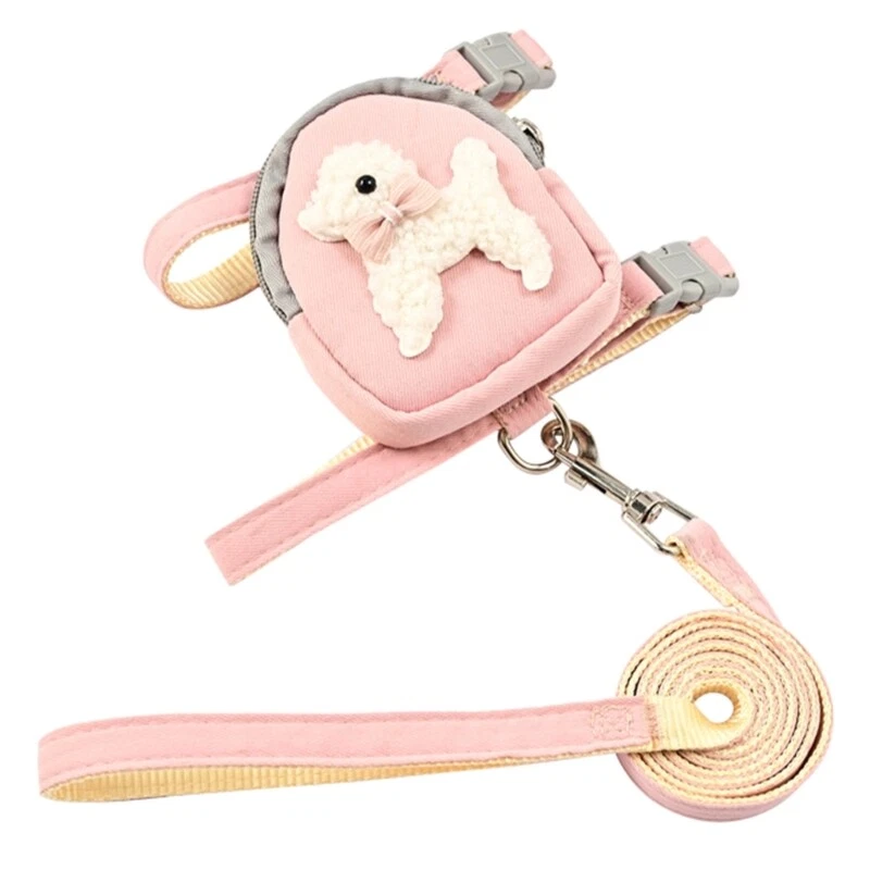 Dog Harness Leash no pulls Dog Backpack Harness with Leash Dog Harness Backpack
