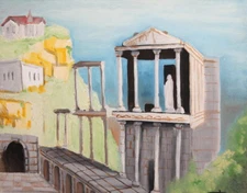 2008 Contemporary oil painting cityscape signed