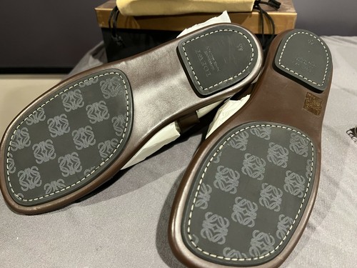 RARE Brand New UNWORN Men’s LOEWE Soft Leather Sandal Brown SZ 12 EU 46 TD MORO - Picture 5 of 8