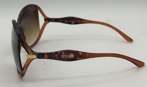 Kenneth Cole Reaction Womens Plastic Sunglass Tortoise Brown, KC1231 56F - Picture 8 of 15