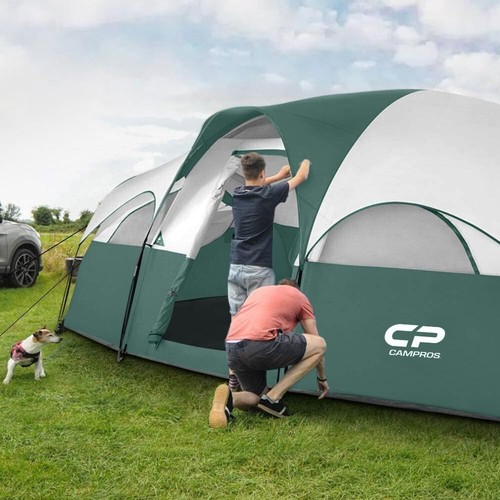 Portable 8-Person Tent with UV Protection - Perfect for Camping Adventures - Picture 8 of 10