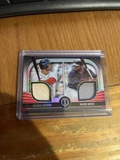 2022 Topps Tribute - Dual Relics 2 Player #DR2-DO David Ortiz, Rafael Devers...