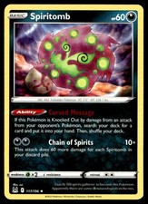 Spiritomb 117/196 Rare Lost Origin Pokemon Moderately Played