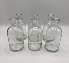 Clear Glass Bud Vases 6 Pack