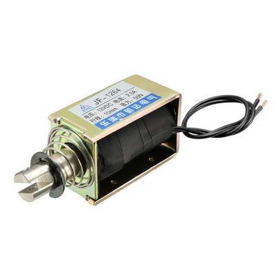 DC 12V 2.5A 55N 10mm Pull Push Type Frame Linear Motion Solenoid Electromagnet