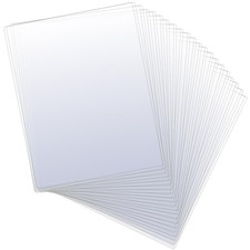 20 Pcs 8.5 x 11 Rigid Clear Toploaders - PVC Document Sheet Protectors,