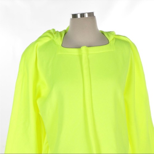 Felpa con cappuccio uomo Comme des Garçons neon nuova con etichetta - Foto 7 di 8
