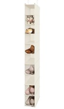10-Shelf Hanging Shoe Shelf Organizer Hanging Shoe Storage for Closet Beige
