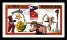 US COVER REPUBLIC OF TEXAS 150TH ANNIVERSARY FDC COLLINS HAND PAINTED